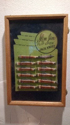 Colonials in display cases