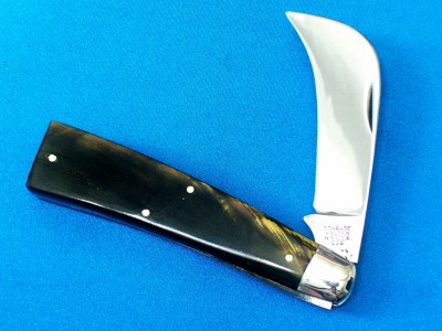 SCHRADE WALDEN 136 LINEMAN'S KNIFE in YELLOW BUFFALO HORN (2).jpg