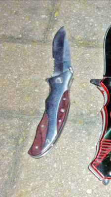 The knife she had.