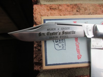 Blade etch on Maher &amp; Grosh