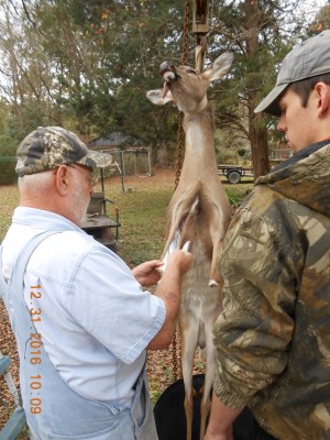 Showing him how I start the job.