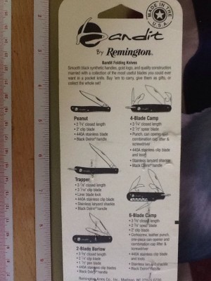 Back of USA Remington Package