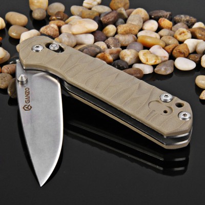 Ganzo G717 Portable Axis Locking Foldable Camping Hunting Knife 440C Stainless Steel Blade  -  KHAKI.jpg