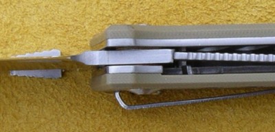 Note stud blocks liner lock from being disengaged