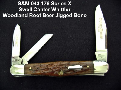 S&M 043 176 Series X~2000 Swell Center Whittler - Woodland Root Beer Jigged Bone - Mark Open1.JPG
