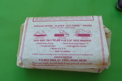 Wrapping paper with Offer outlined