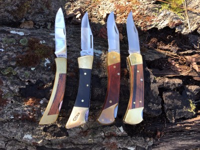 Various Lockback Hunting Knives.JPG