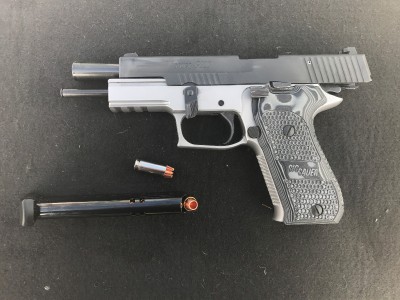SIG P220 10mm take down lever rotated.JPG