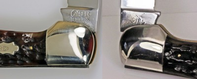 C Underline stamp on early Tested XX knife