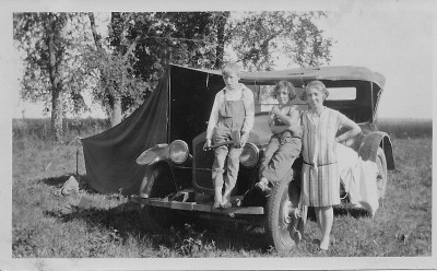 Roadside camp site.