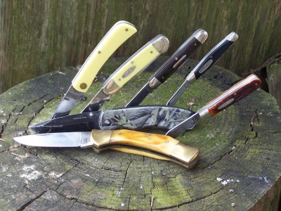 EDCs on a stump.JPG
