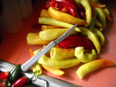 Last of the peppers for this season, probably.