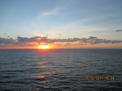 Sunrise over Cuba