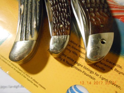 Note the differences in the rear bolsters, Queen, Western and Case