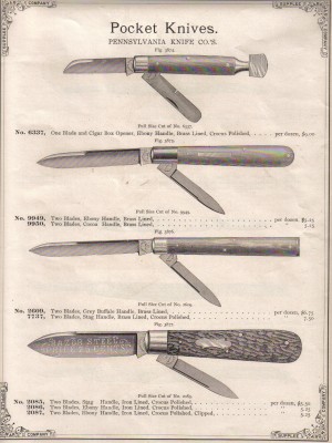 I am posting this actual page I own from this catalog in hopes that MIKE might post a picture of the actual knife he owns. MIKE are you watching????