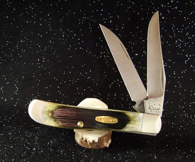 Case 2013 Mini-Trapper 6207W SS Carhartt Olive Green Bone - Mark Open.JPG