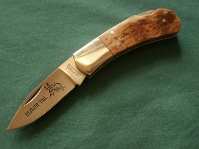 Parker Cut Co. Beaver Tail Smooth Appalososa Bone Lock Back