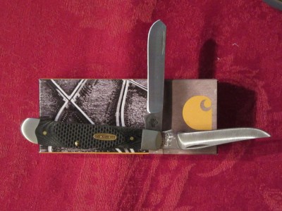2013 Case Mini-Trapper 10207 SS Black Jigged G-10 - Open.jpg