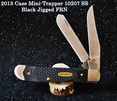 2013 Case Mini-Trapper 10207 SS Black Jigged FRN - Open.jpg