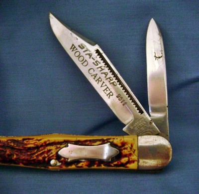 High Carbon Steel STA-SHARP Wood Carver 9511 - Blade Etch.JPG
