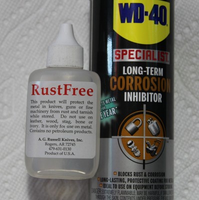 Carbon steel protection, WD40 is goopy for outdoor protection.JPG
