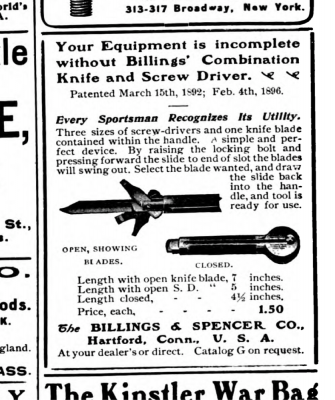 Billings & Spencer Combo Knife Ad in 1903 Forest and Stream copy.png