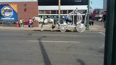 horse and carriage, near beale st.