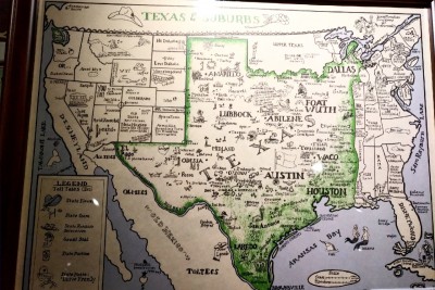 "Texas and Suburbs" map