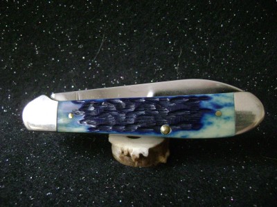 Case 2001 Copperhead 6249W SS Wharncliffe Blue Bone - Pile Closed.JPG