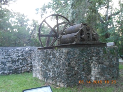 The cane mill is massive.