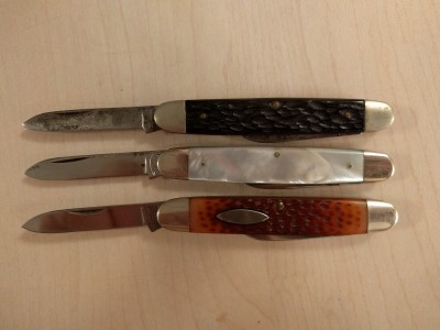 Camillus #41s (the middle knife is a Keen Kutter built by Camillus