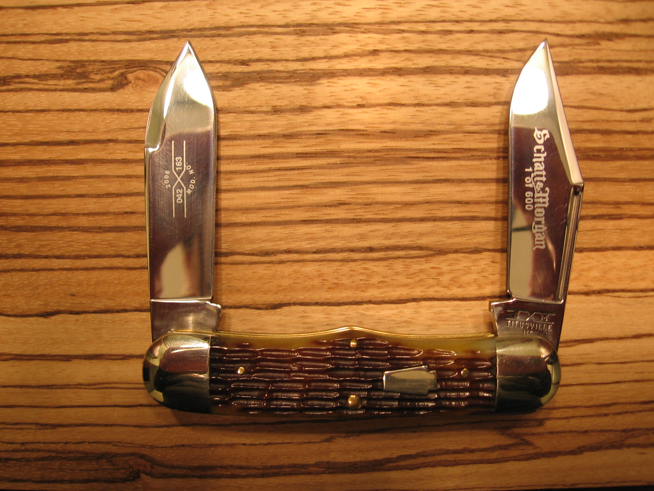 2006 Schatt &amp; Morgan Series XVI &quot;Railsplitter Moose&quot; in Bradford Green Bone
