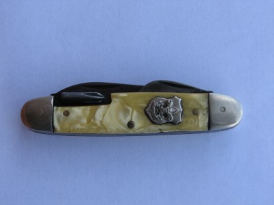 Imperial five blade official Boy Scout w/cracked ice scales