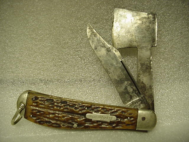 Union Cut Co., 2-bld., Wormgroove Bone, Non Official, Scarce.