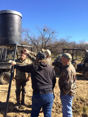 Relocating a feeder