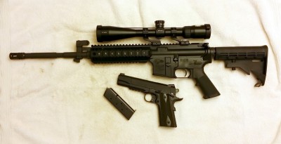 Before - Nikon scope and OEM stock