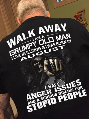 T-shirt for old guys from Illinois
