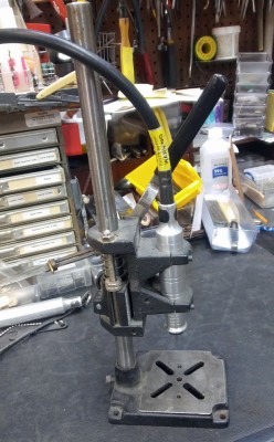 10 Foredom Drill Press set up with 44T handpiece left view.jpg