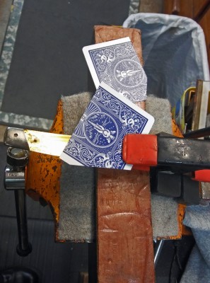 Making template for bolster angles