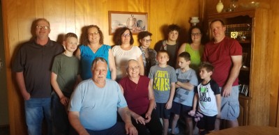 My wife and me and ourfamily