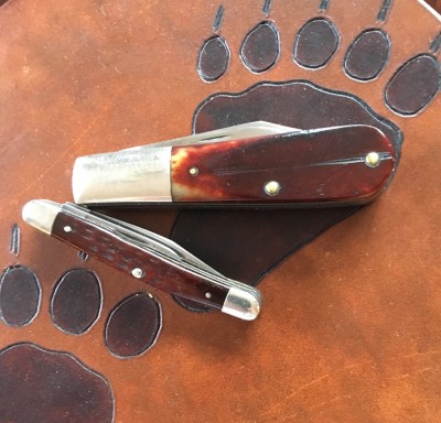 '70 Case Barlow, CV &amp; bone, '65 -'69 Case Small Premium Pen, CV &amp; bone