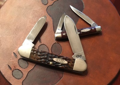 '94 Case Canoe #62131 &amp; '74 Case Small Premium Pen #6233, both CV &amp; bone
