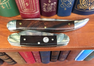 Boker #200 Canoe, 1095 &amp; rosewood, Schatt &amp; Morgan (Queen) #5 Toothpick, 1095 &amp; desert ironwood