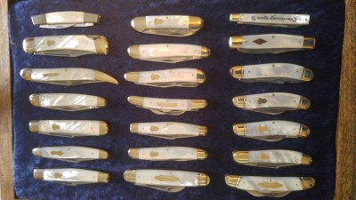 Sorry if any are out of focus. I will post more later as I switch out frames with knives I inbox to show in my cabinet.