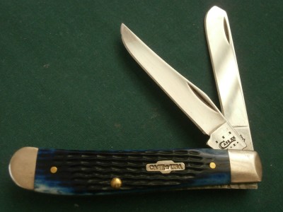 2013 Case 6207 Jigged Blue Bone Mini Trapper