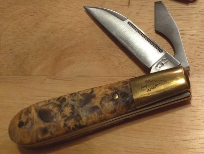 Trestle Pine (Queen) Grand Portage - boxelder burl/154CM