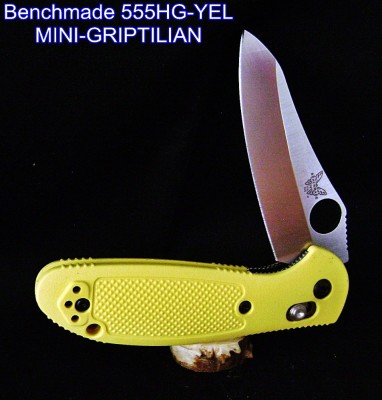Benchmade 555HG-YEL MINI-GRIPTILIAN - Open Mark.JPG