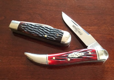 '75 Case #6235 1/2 Regular Jack CV &amp; bone, '09 Northfield #128109 Toothpick 1095 &amp; bone