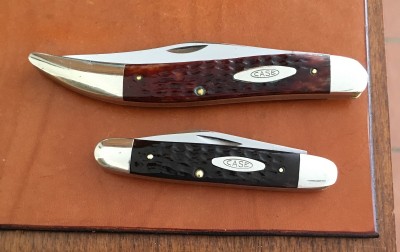'72 Case #61093 Texas Toothpick &amp; '74 Case #62055 Small Cigar Jack, both CV &amp; bone
