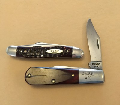 1970 Case #62009 1/2 Barlow &amp; '65-' 69 Case XX #6318SH Medium Stockman, both with CV &amp; bone